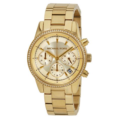 michael kors watch gold